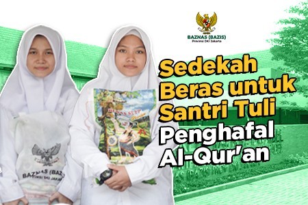 Sedekah Beras untuk Santri Difabel Dhuafa