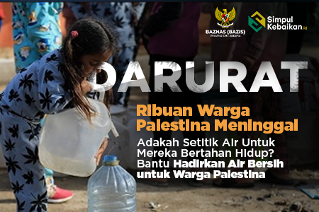 Bantu Jutaan Rakyat Palestina Melalui Sedekah Air