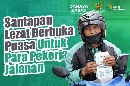 Santapan Lezat Berbuka Puasa Untuk Para Pekerja Jalanan